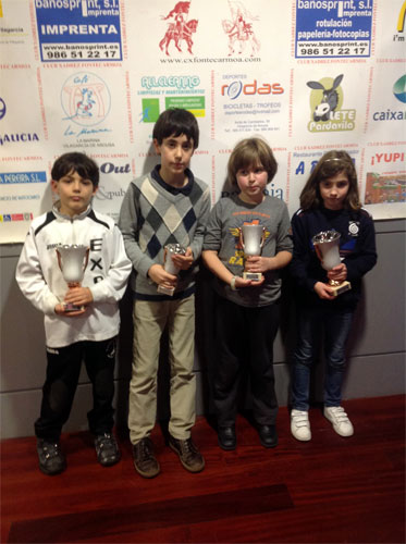 Podio Sub 10. Juan Martínez