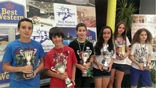 Podium Sub 14 rápidas