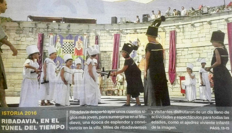 Ribadavia Xadrez Humanano Festa da Istoria 2016