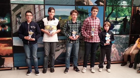 XII Torneo Santa Rita. Vilagarcía de Arousa. 2014. Podio Sub 14