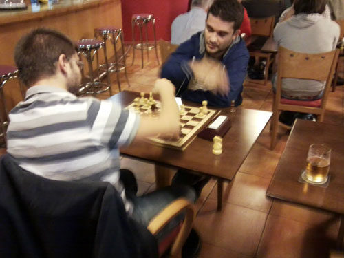II Torneo Xadrez Café Bendaña. Santiago Compostela. 2013. Foto 1
