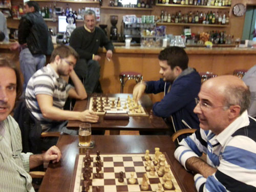 II Torneo Xadrez Café Bendaña. Santiago Compostela. 2013. Foto 2