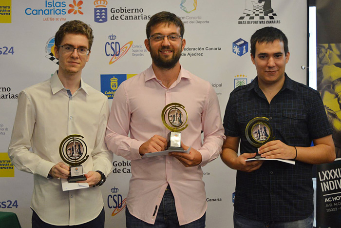 David Antón, Iván Salgado y Daniel Forcen