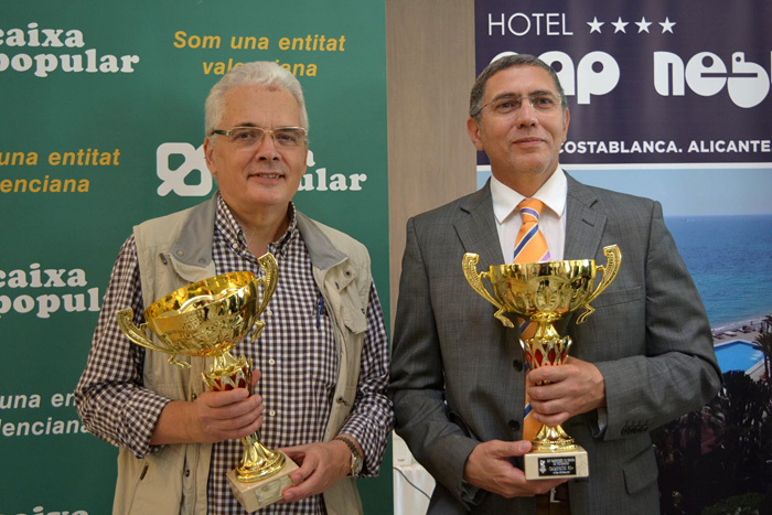 MF Emili Simón Campeón de España de Mayores de 65 años y IM Héctor Elissalt Campeón de España de mayores de 50 años