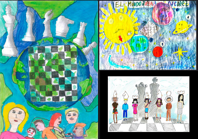 Vitoria-Gasteiz Concurso Dibujo Solidario. Niños del Mundo. Expochess 2016