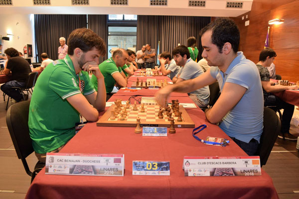 Casino Beniajan vs Escacs Barbera. Nils Grandelius vs Daniel Alsina