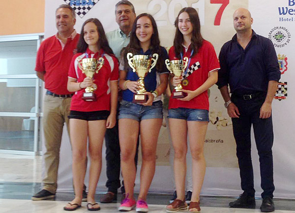 Mireya Represa doble Campeona de España de Ajedrez. Salobreña. 2017
