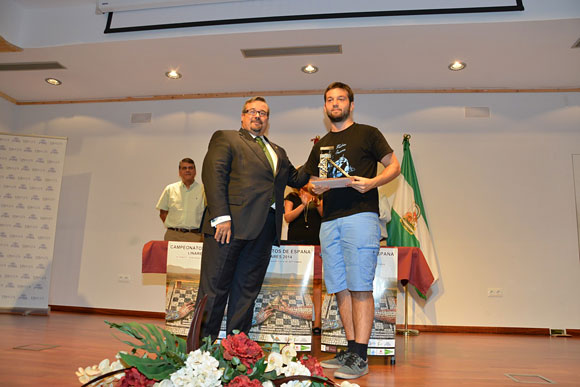 Salgado, con el Teniente de Alcalde, Luis Moya, Teniente de Alcalde