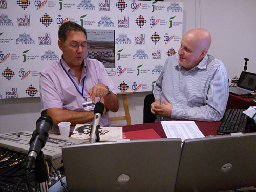 Miguel Illescas con Leontxo García