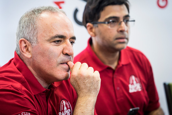 Garry Kasparov y Viswanathan Anand