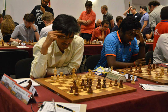 Solvay: Pentala Harikrishna y Baskaran Adhiban