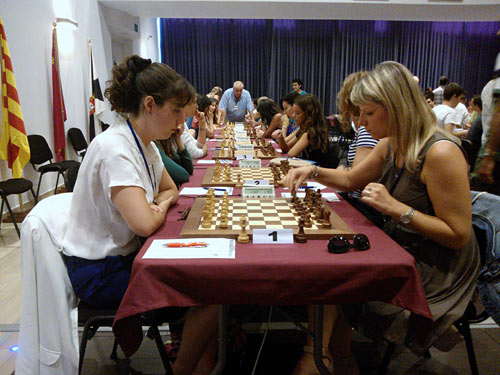 España Individual Femenino. Linares 2013. Partida Sabrina Vega y Olga Alexandrova 