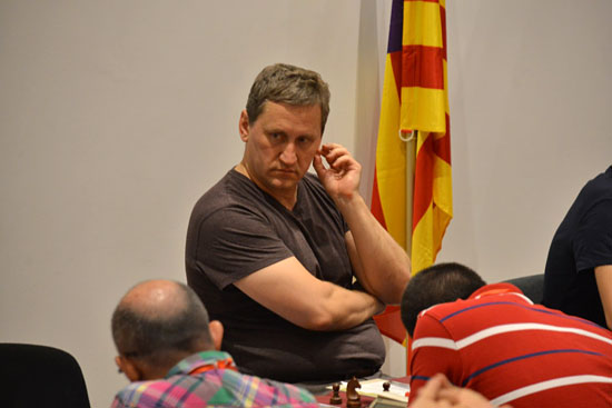 Óleg Kornéiev. Campeonato España Absoluto y Femenino. Linares. 2014. Ronda 4. Foto 2