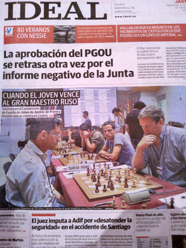 Portada del diario IDEAL del 21 agosto