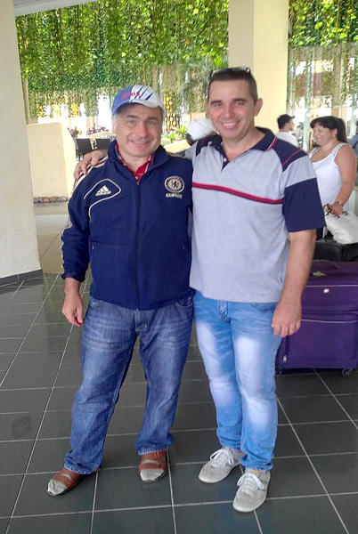 Ivanchuk y el autor de estas líneas el día de la clausura del Capablanca In Memoriam 2017.