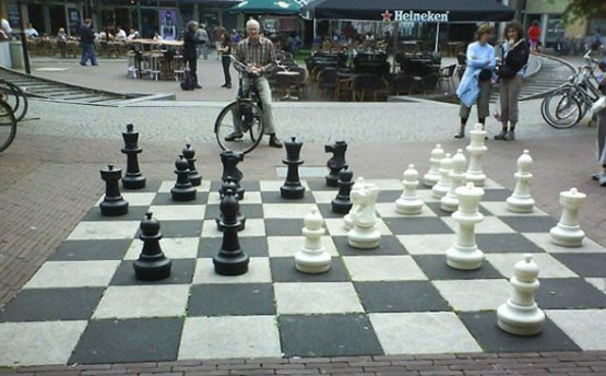 Ajedrez en las calles de Amsterdam