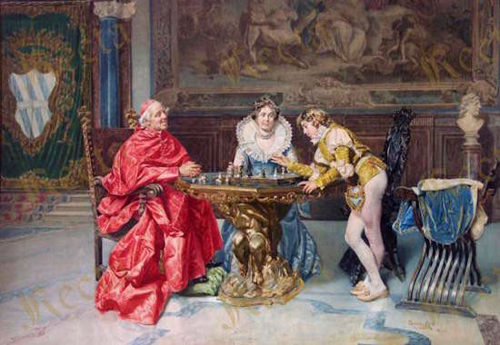 La partita a scacchi (1902). Micali Giuseppe
