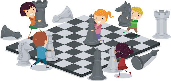 Imagen incentivadora del ajedrez para niñas.