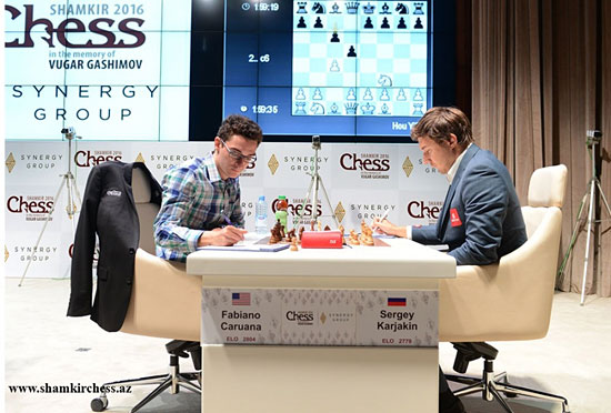 R9 Tablas entre Caruana y Karjakin