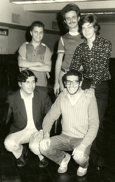 Aldo Seidler, Jorge Szmetan, Sergio Giardelli, sent. Z Franco y Alberto Paglilla a principios de años 70