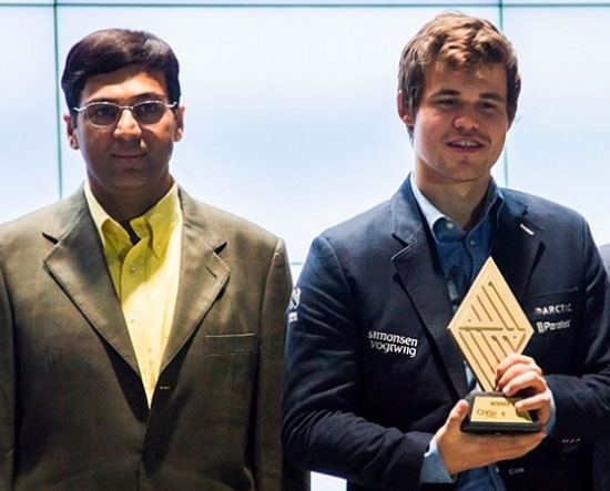 Anand y Carlsen, en todo lo alto del Memorial Gashimov 2015