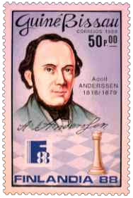 Anderssen, estampilla de Guinea Bissau