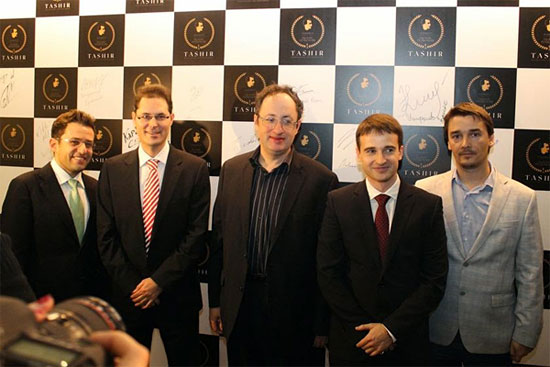 Aronian, Leko, Gelfand, Inarkiev y Morozevich en la inauguración