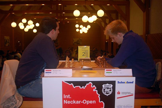 Bachmann vs Rapport. Neckar Open 2014