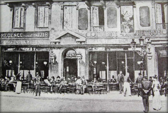 Café La Regence a fin del Siglo XIX