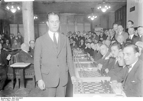 Capablanca en Berlín, junio de 1929