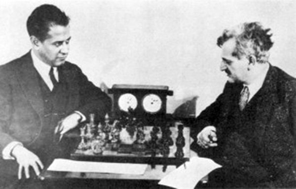 Capablanca y Lasker, en Moscú 1925