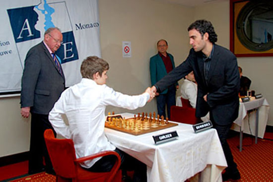 Carlsen y Domínguez, Amber 2010