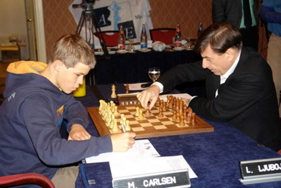 Carlsen y Ljubojevic en 2006
