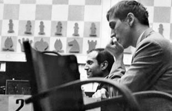 Curazao 1962 Fischer y detrás Tal