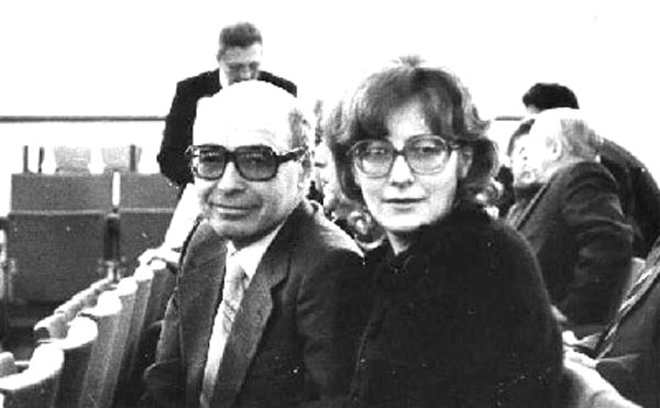 David Bronstein y su esposa © chesspro.ru