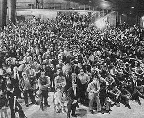 Espectadores del match Fischer vs Petrosian Buenos Aires 1971