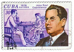 Estampilla de Capablanca Cuba 1.976