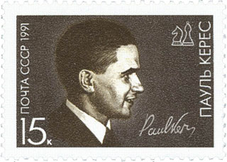 Estampilla de Paul Keres de 1991