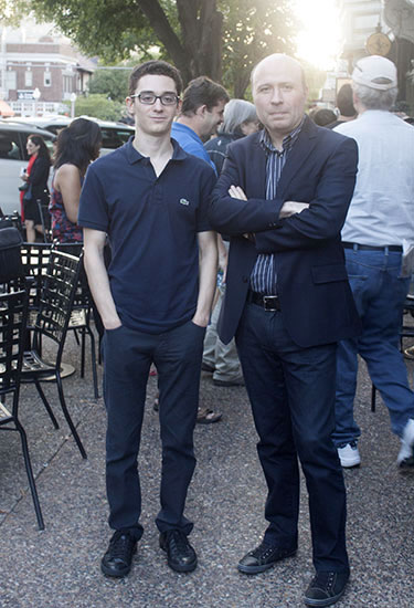 Fabiano Caruana y su entrenador desde 2009, Alexander Chuchelov
