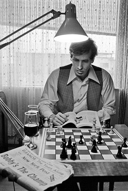 Fischer analizando la partida Gheorghiu Andersson