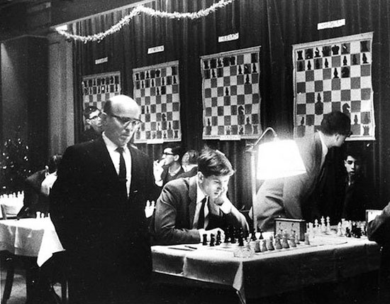 Reshevsky vs Fischer Nueva York 1963