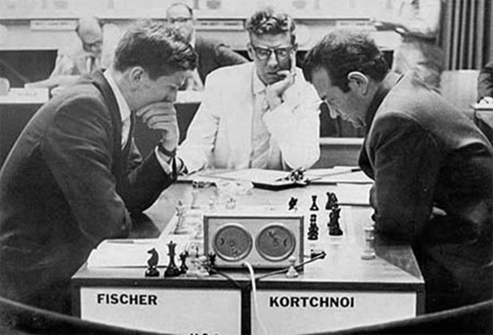 Fischer y Korchnoi en Curazao 1962