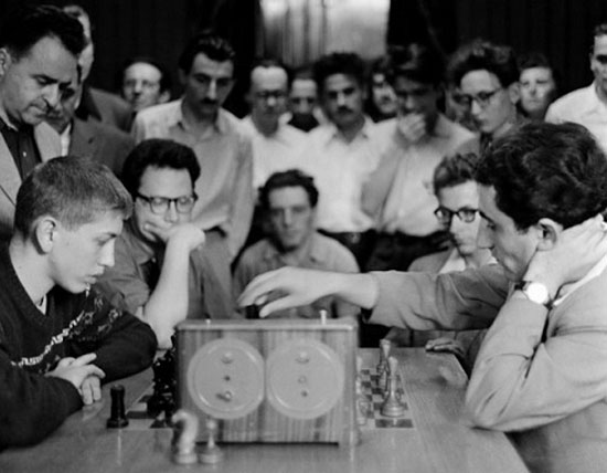 Fischer y Petrosian 1958 en Moscú