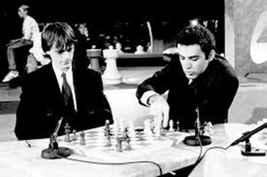 Helgi Olafsson y Kasparov en 1988