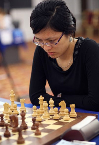 Hou Yifan. Grand Prix Femenino Ginebra. Suiza. 2013