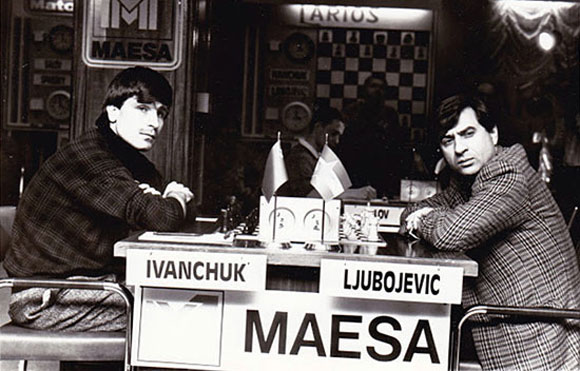 Ivanchuk y Ljubojevic en Linares 1990