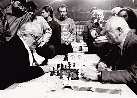 Ivkov y Najdorf en Oviedo 1993