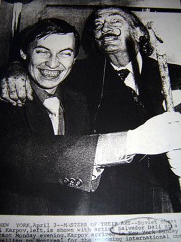 Karpov y Salvador Dalí