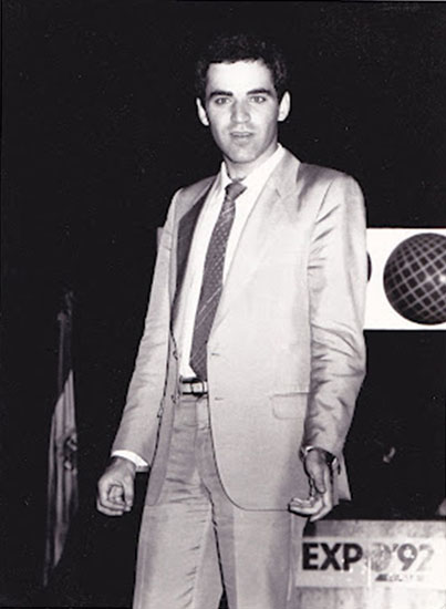 Kasparov, victorioso en el match de Sevilla 1987 