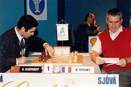 Kasparov Spassky en Reikiavik 1988